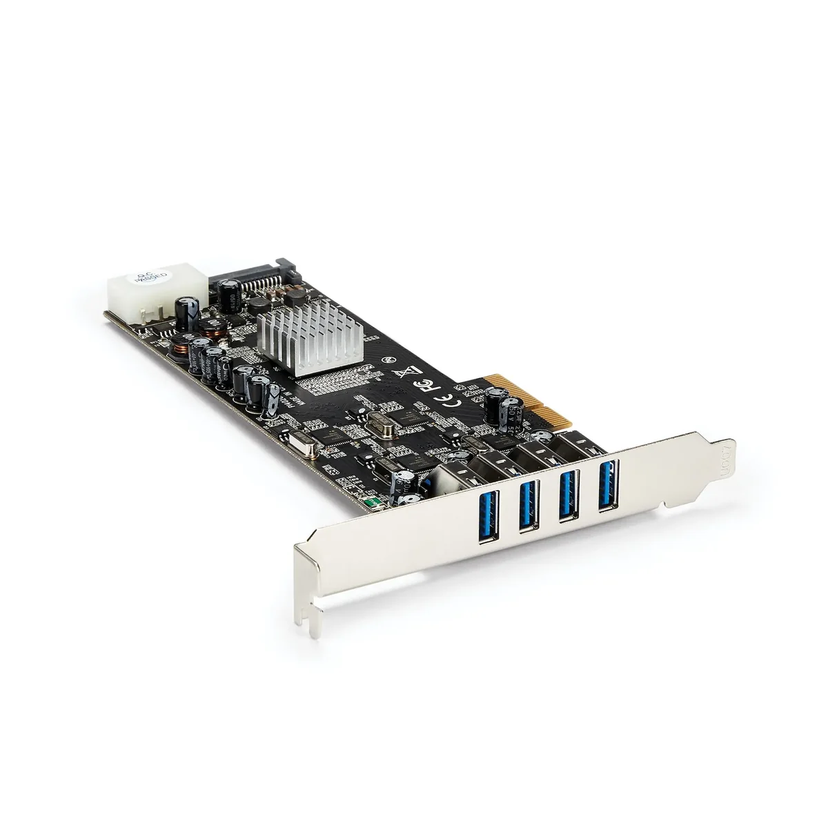 StarTech PEXUSB3S44V 4-porttinen USB 3.2 Generation 1 PCI Express -laajennuskortti musta