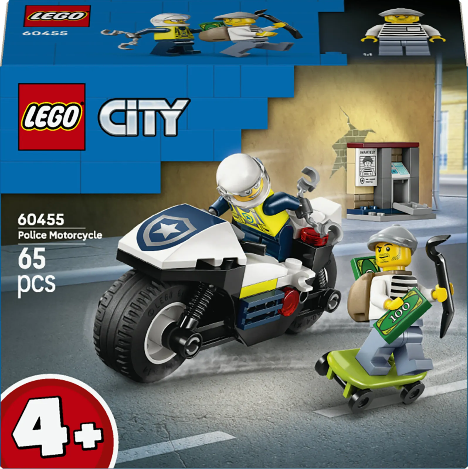 LEGO LEGO Kaupunki - Poliisin moottoripyörä takaa-ajo (60455)