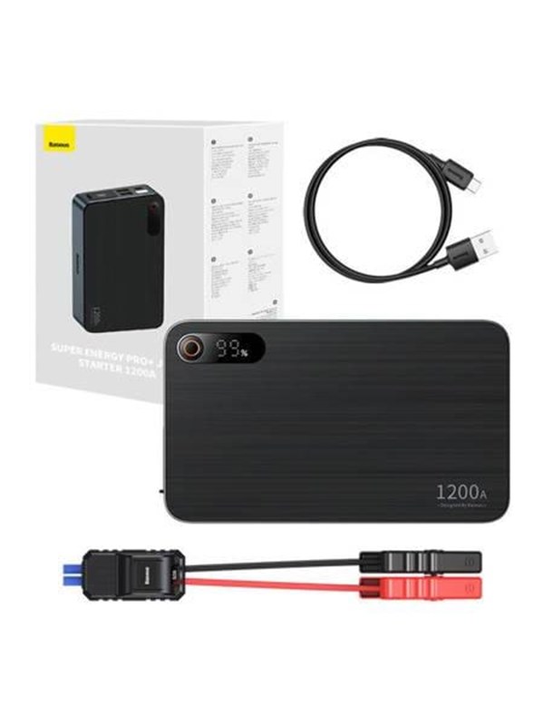 Baseus Super Energy Pro+, 1200 A, musta, 600 A, Universaali, Valkoinen, 3,5 L