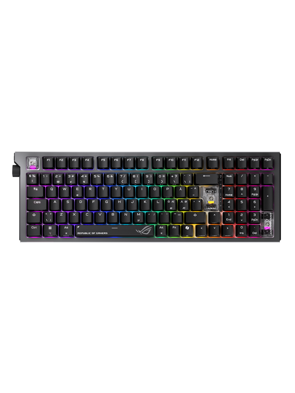 ASUS ROG Strix Morph 96 Wireless - Pelinäppäimistö - Pohjoismainen - Musta