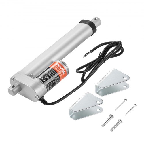 VEVOR Linear Actuator 12V 15.2 cm 1.4 cm/s High Speed 99.8 kg/1000N IP54 Protection