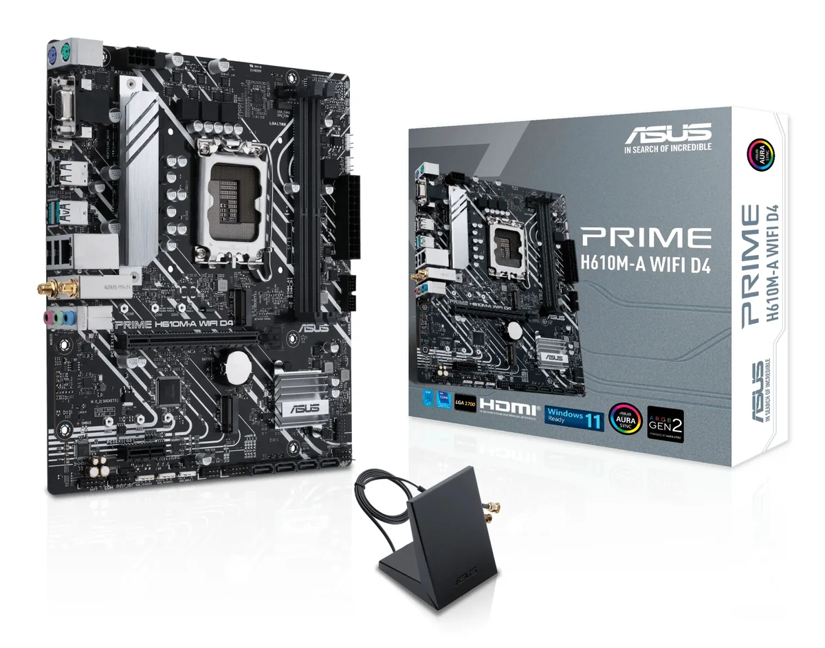 Asus PRIME H610M-A WIFI D4 LGA1700 mATX -emolevy