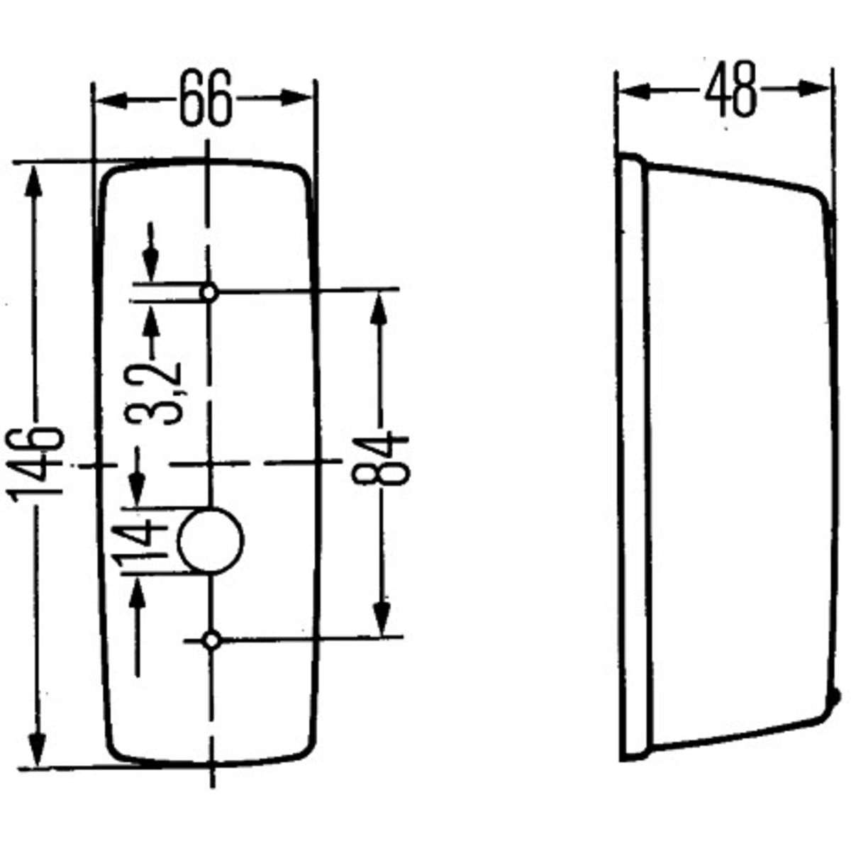 Vilkkuvalo HELLA 2BA 001 277-021