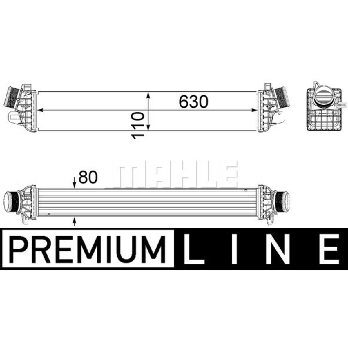 Välijäähdytin MAHLE CI 258 000P