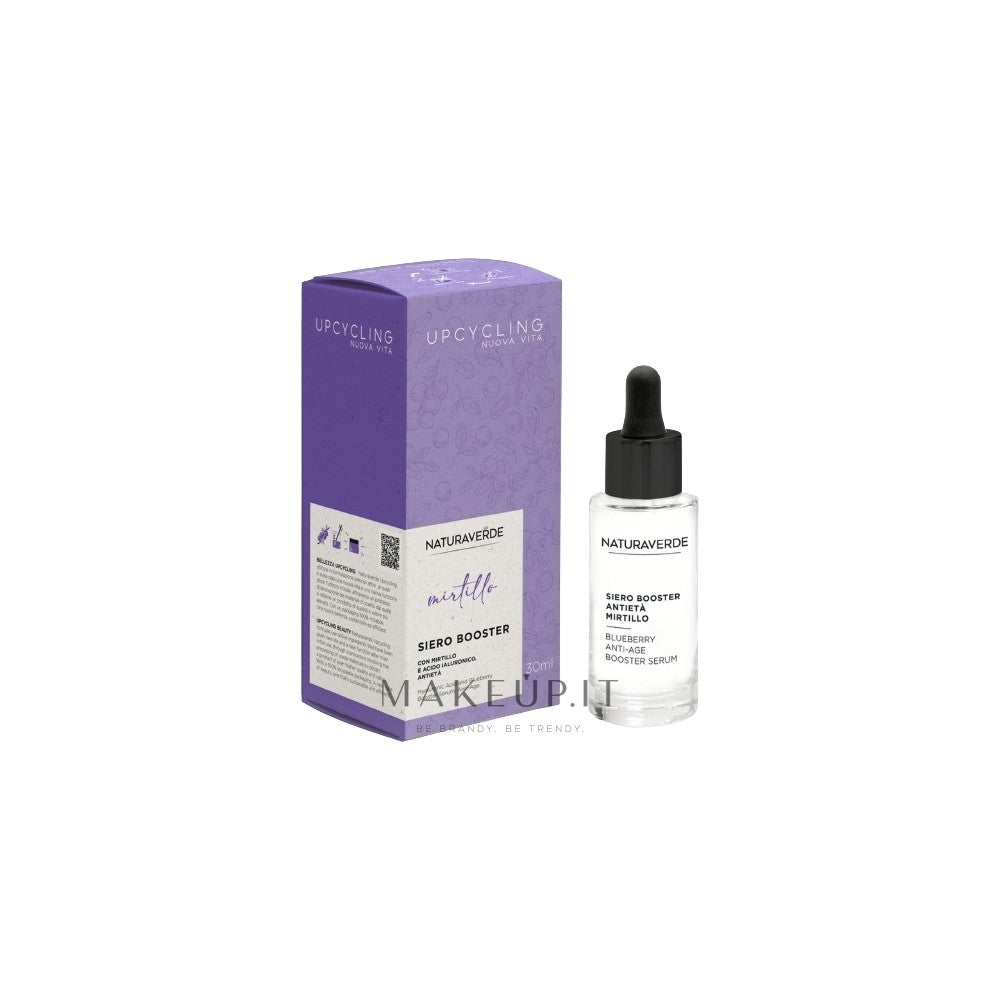 Naturaverde Tehosteravintoseerumi mustikalla ja hyaluronihapolla, ikääntymistä vastaan 30 ml