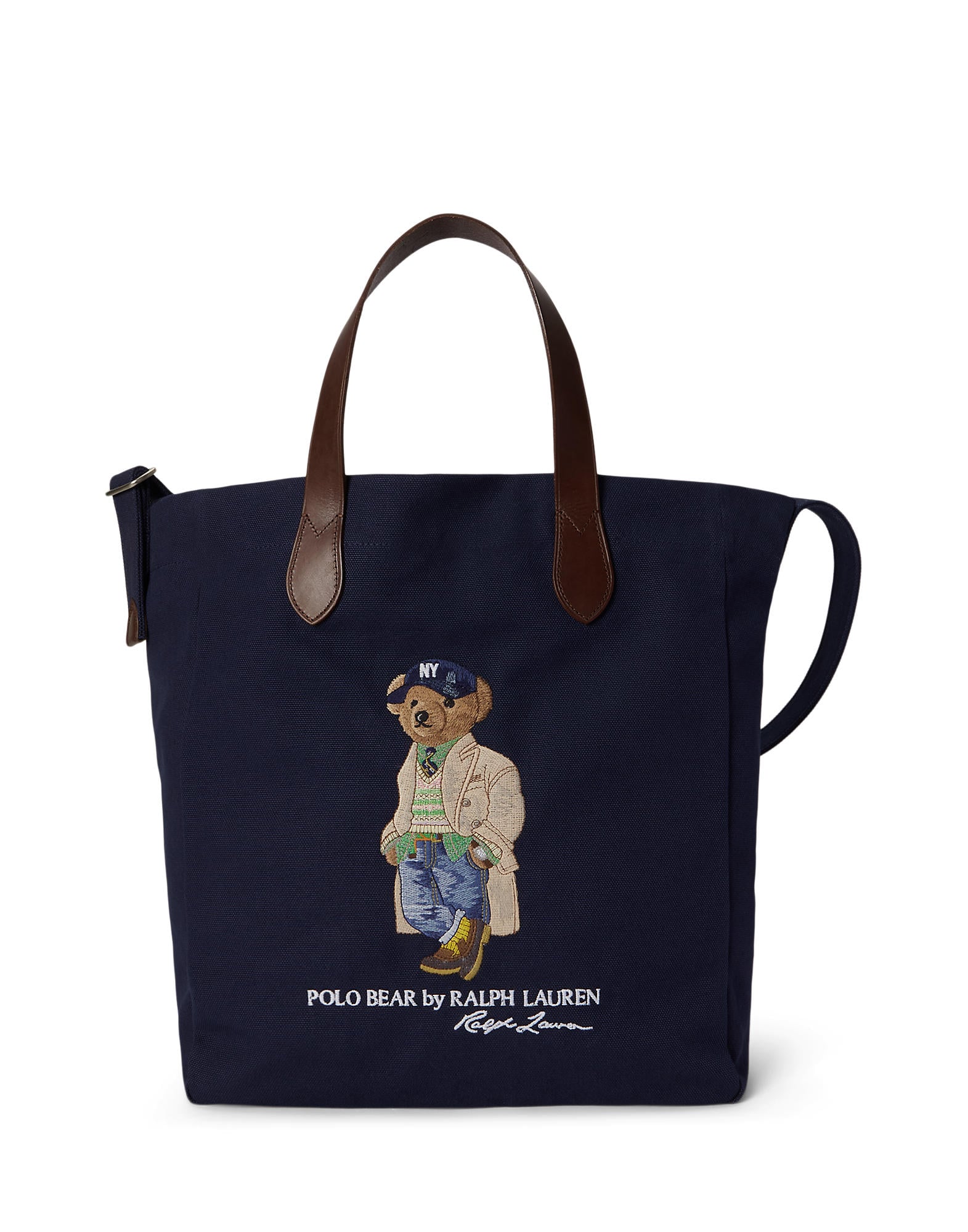 Polo Ralph Lauren Ostoskassi 'BEAR'  beige / laivastonsininen / vaaleanruskea / valkoinen