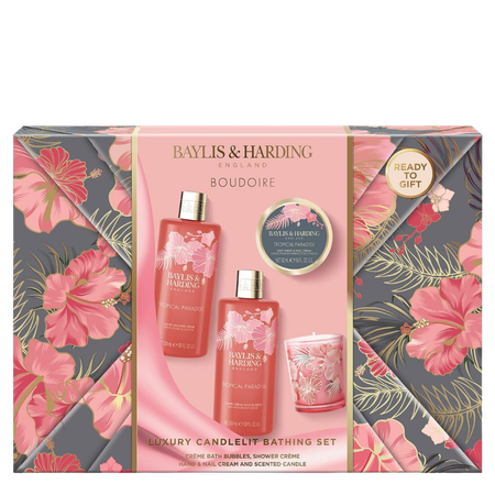 Baylis & Harding Boudoire Wrapped Tropical Paradise Luxury Candlelit Bathing Set