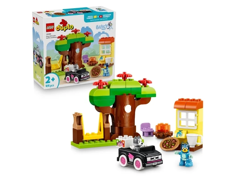 LEGO Bluey 10469 Muhvi ja Tuuri pizzatyttöinä