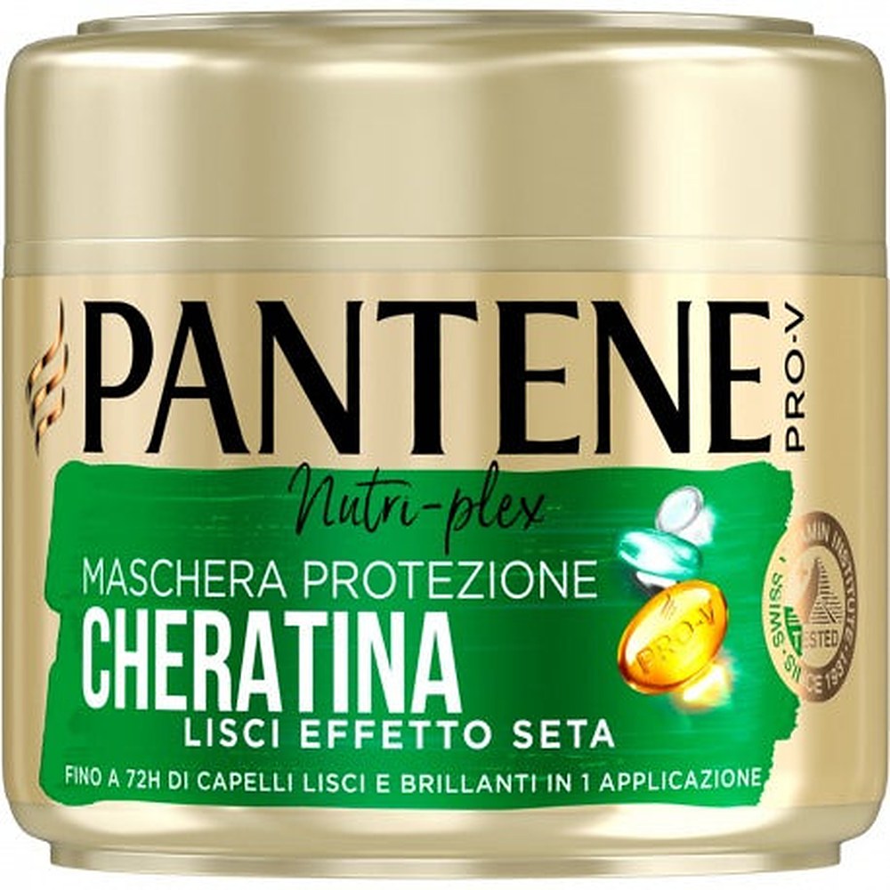 Pantene Keratiinisuojaava hiusnaamio Sileä ja Silkkimäinen Vaikutus 300 Ml