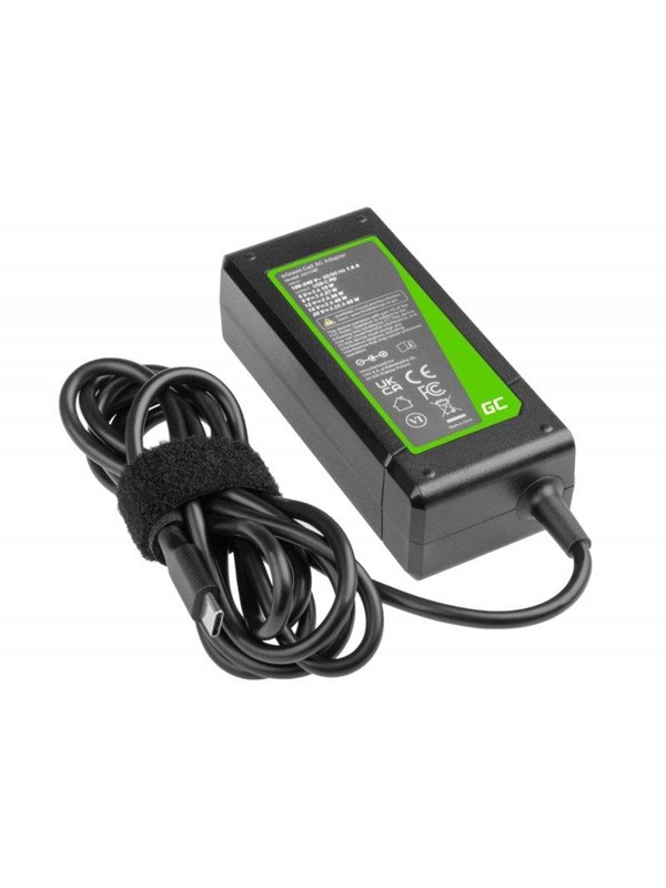 Green Cell Laturi / Verkkovirtalähde USB-C 65W kannettaville tietokoneille