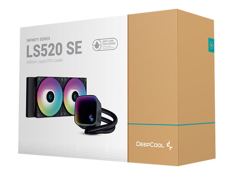 DeepCool LS520 SE 240mm ARGB -nestejäähdytin, musta