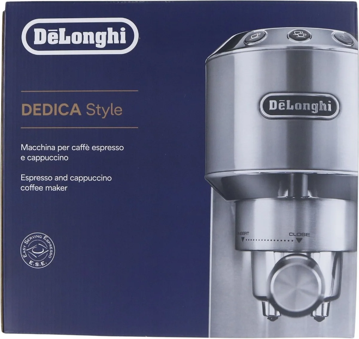 De'Longhi Dedica EC685.M -manuaalinen espressokone, ruostumaton teräs