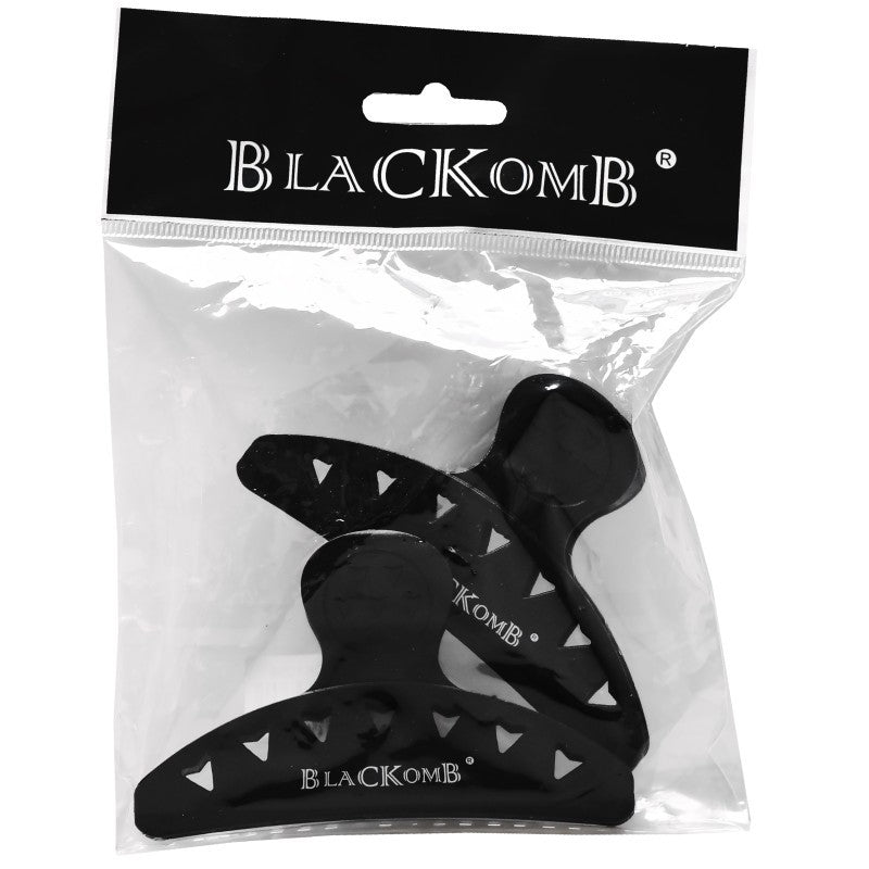 Poniks Blackomb Butterfly Klipsit Large CK1059 10cm 2kpl, Musta