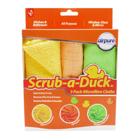 Airpure Scrub-a-Duck mikrokuituliinat - 3-pakkaus