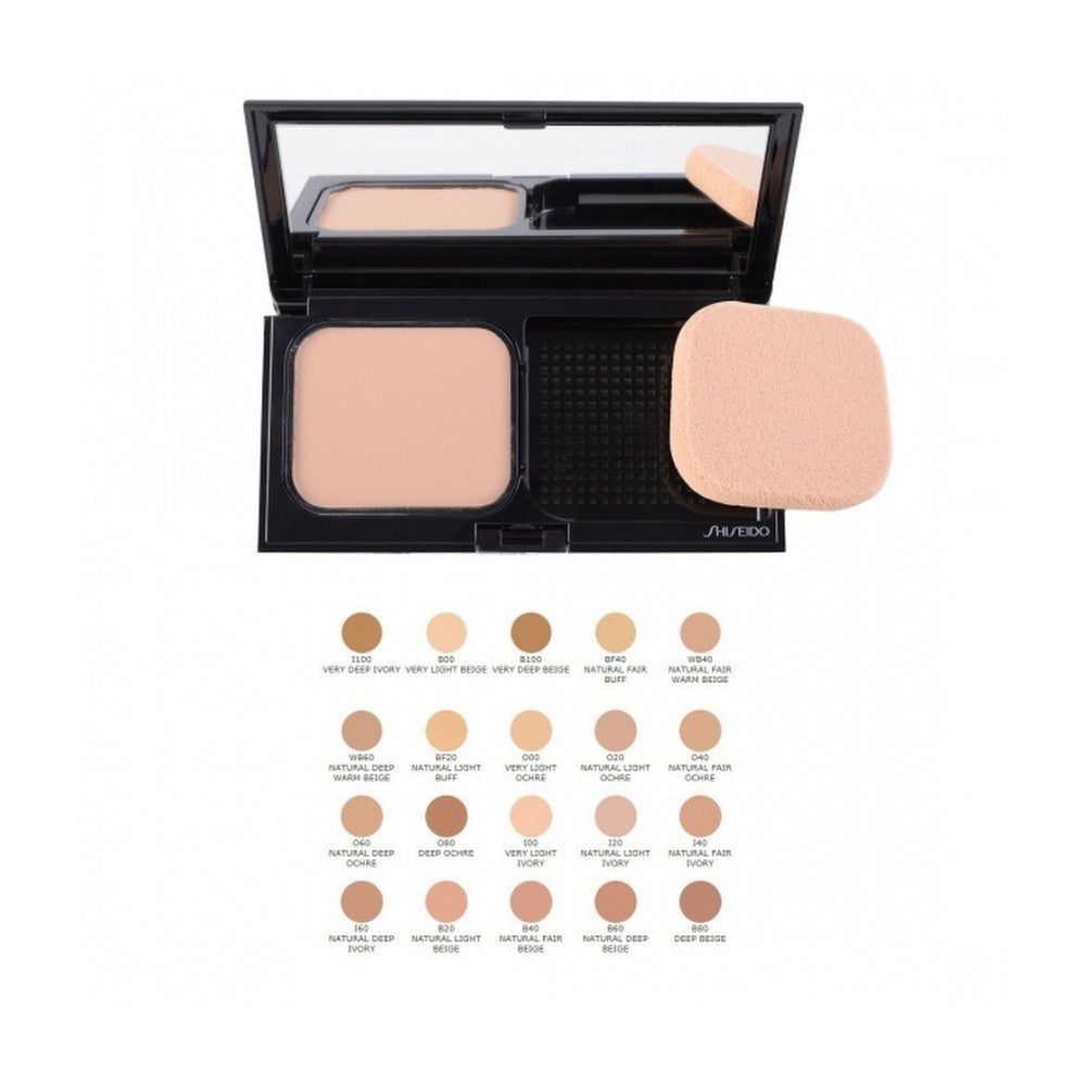 Shiseido Pure Matte Compact Foundation, öljytön, pitkä käyttöikä, O20, vaalea okra naturale, SPF 10 uudelleen täytettävä 9,8 g