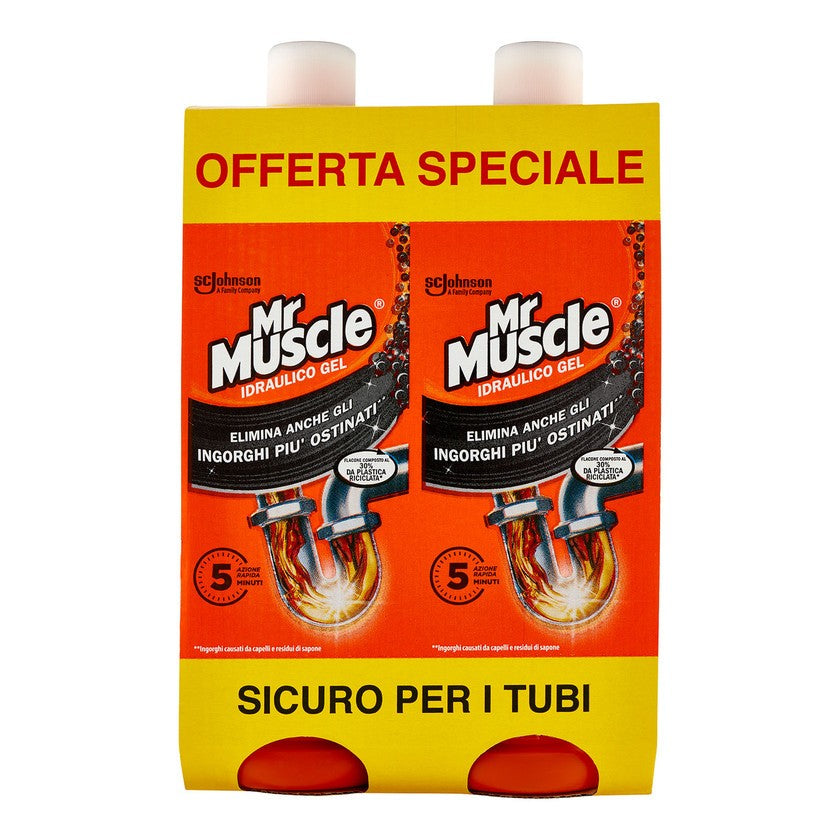 Mr muscle Idraulinen Gel Bipack pahvipakkaus 2x1l 2000 ml