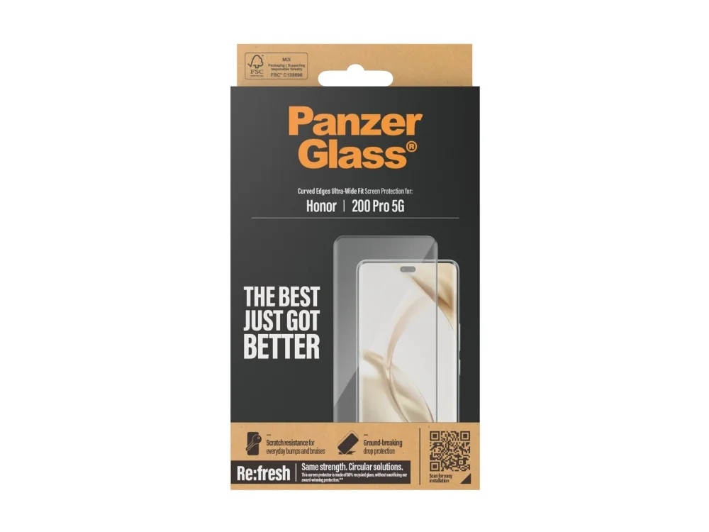 PanzerGlass Screen Protector Honor 200 Pro 5G | Ultra-Wide Fit