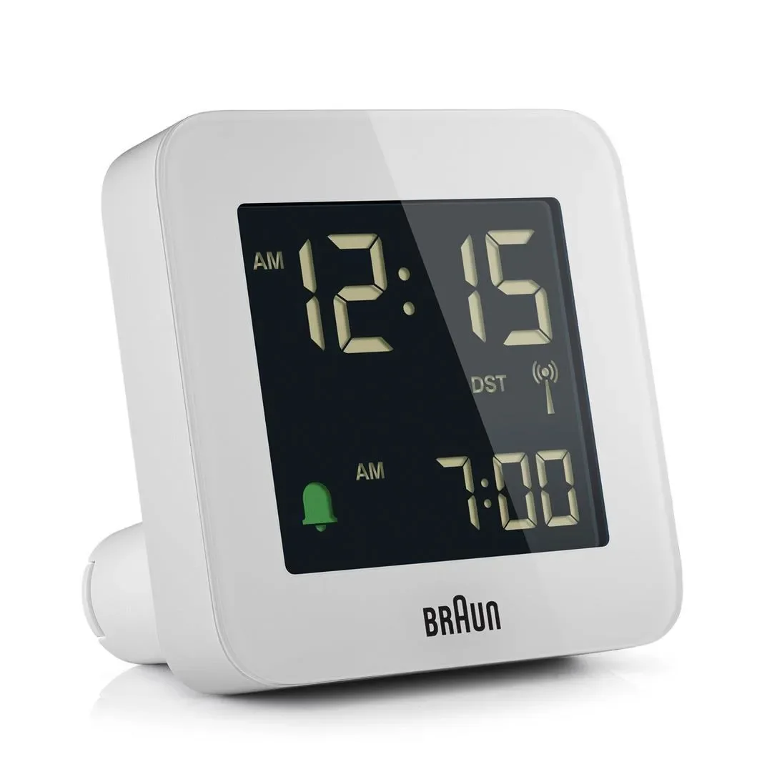 Braun BC 09 W-DCF radio-ohjattu herätyskello - Valkoinen