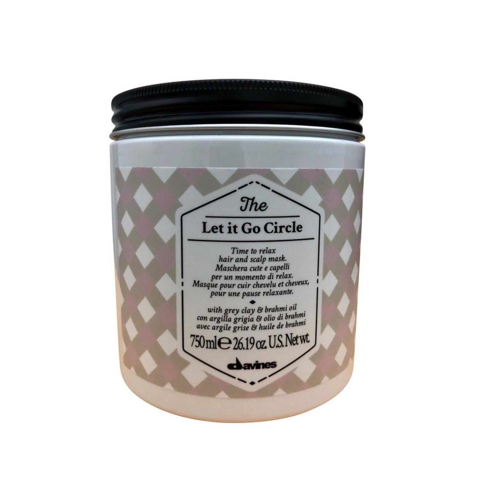 Davines Maschera kosteuttava hiusnaamio Let it Go Circle, pörröisyyden hallinta, 750 ml