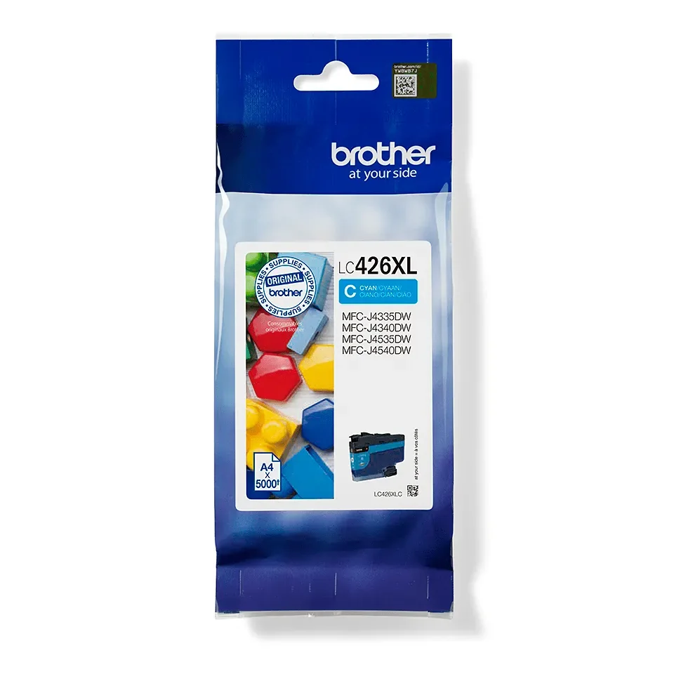 Brother LC426XLC suurkapasiteetti-mustekasetti, syaani