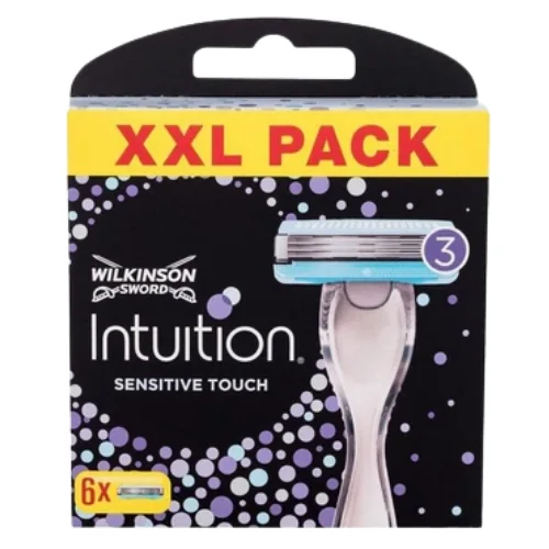 Wilkinson Sword Intuition Sensitive Touch 3-Blade Razor Replacement Blades - 6 kpl