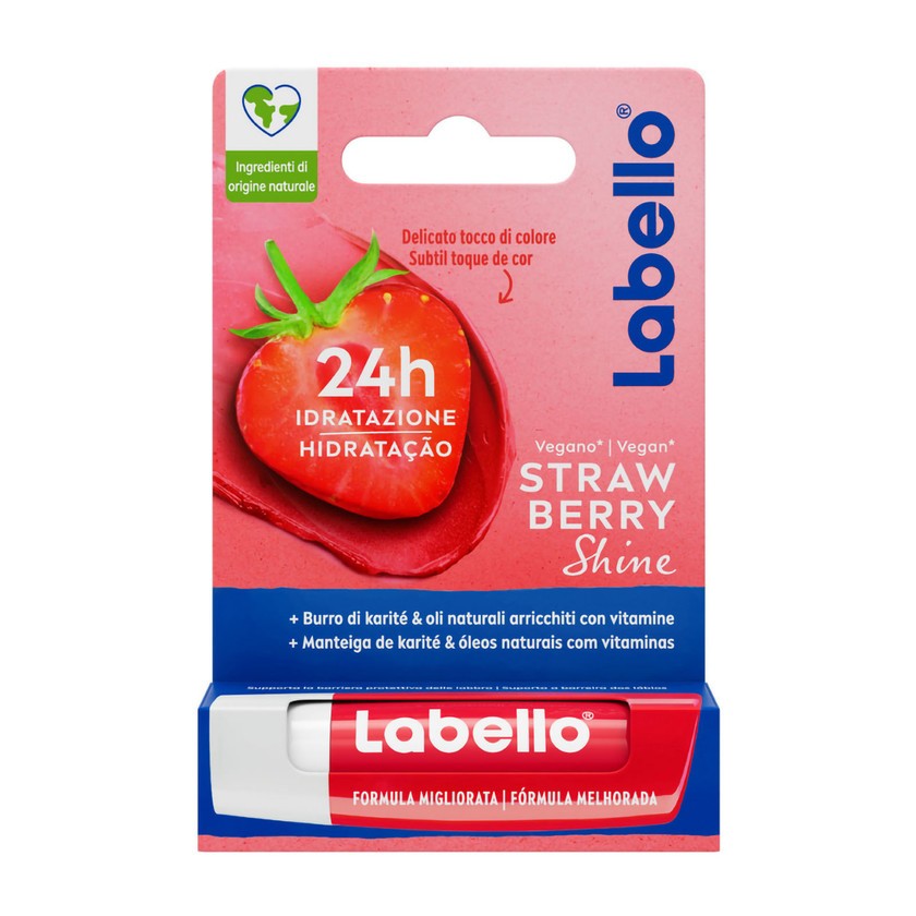 Labello Strawberry Shine 24H Kosteutus 5,5 ml