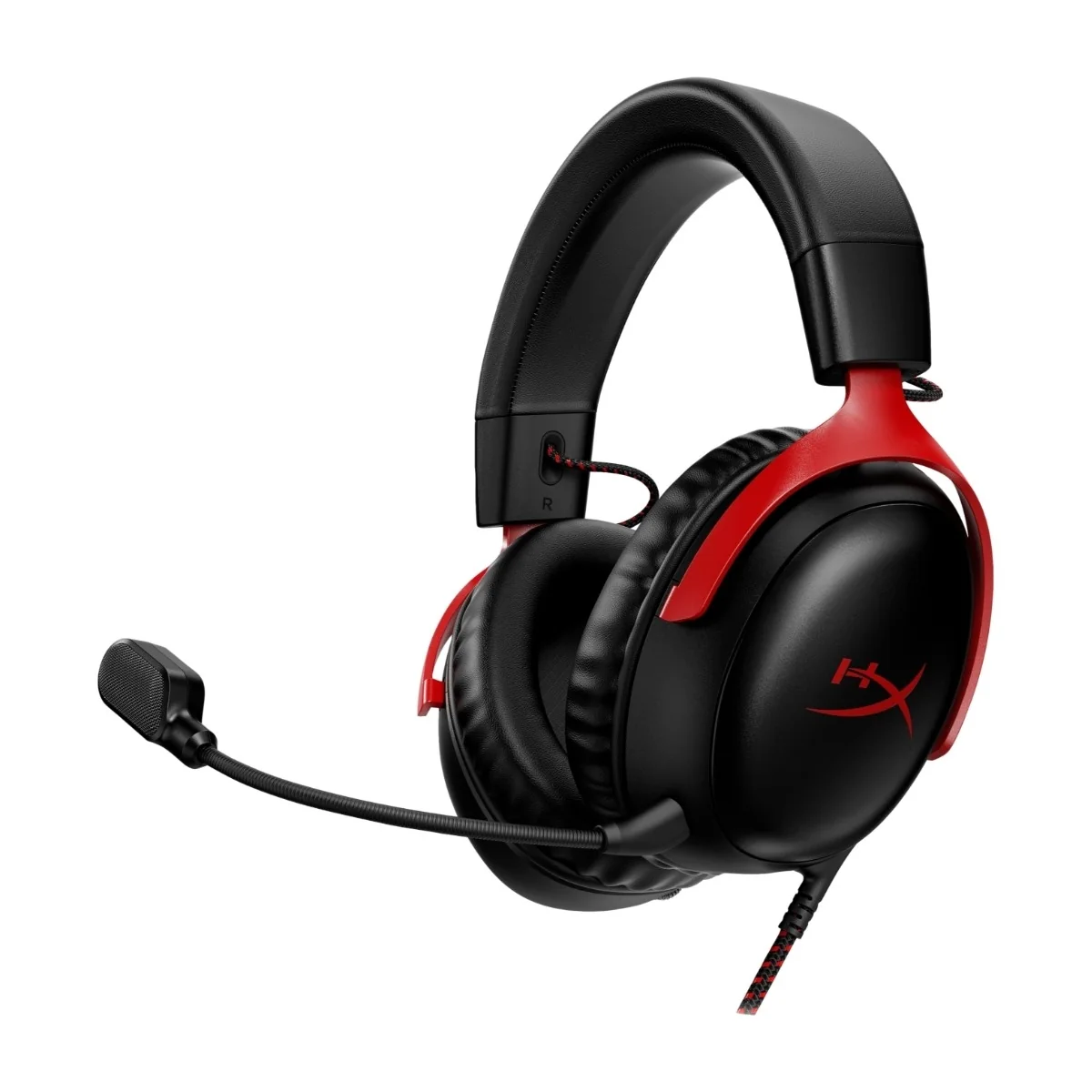HyperX Cloud III -pelikuulokemikrofoni, musta/punainen