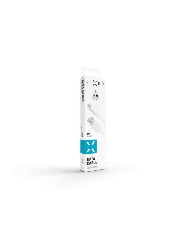 FIXED USB-A <-> Lightning - 1m - Valkoinen