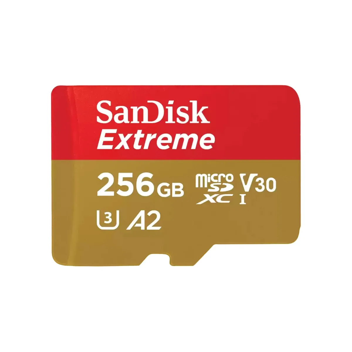 SanDisk Extreme - Flash-muistikortti - 256 Gt - A2 / Videoluokka V30 / UHS-I U3 / Class10 - microSDXC UHS-I