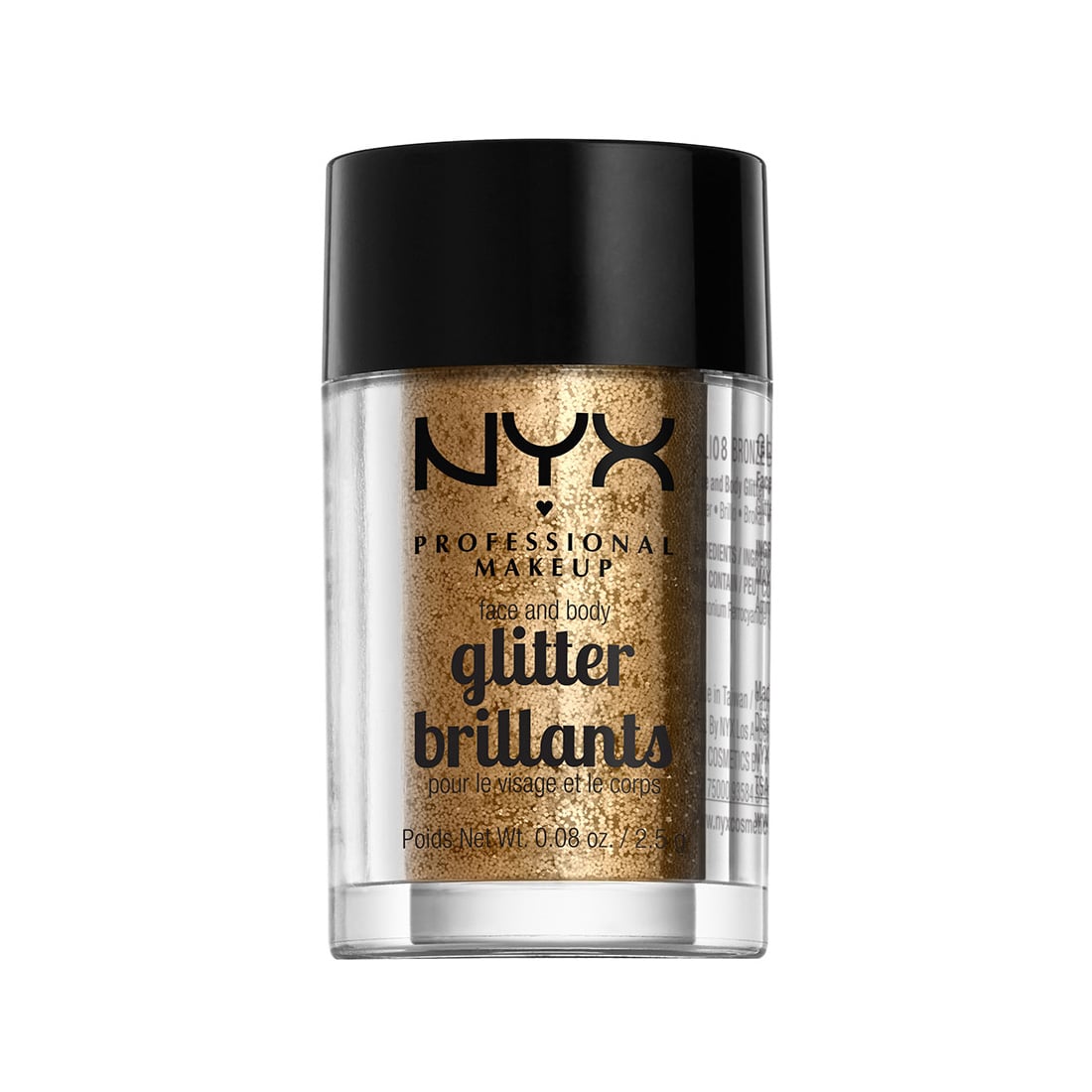 NYX Professional MakeupGlitter Face and Body Glitter Color 08 Pronssi 2,5 g