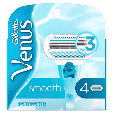 Gillette Venus Smooth Partakoneen terät - 4 kpl