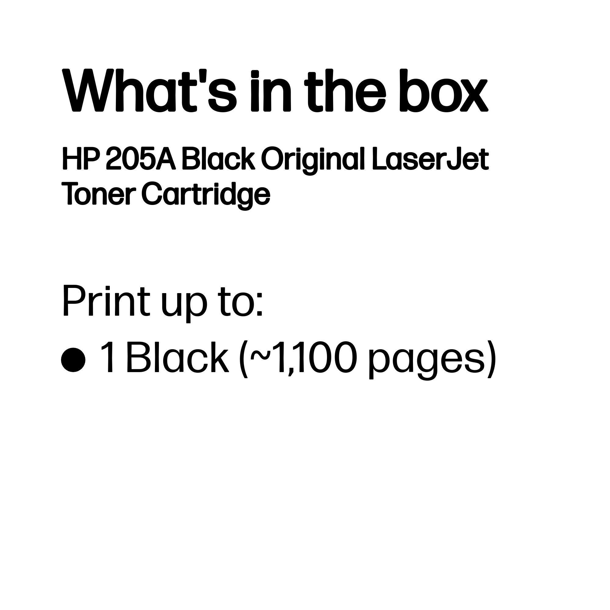 HP 205A -laservärikasetti, musta