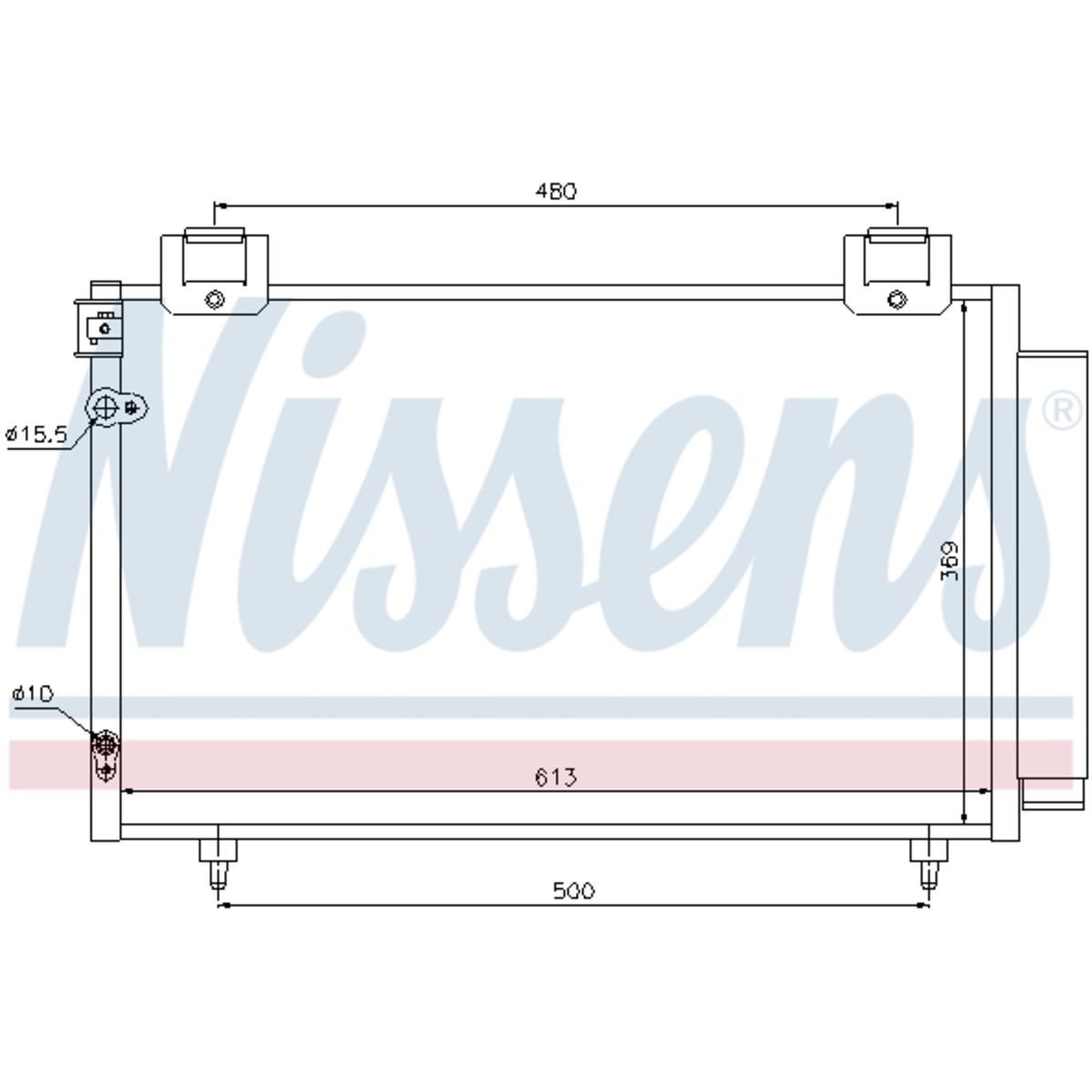 Lauhdutin, ilmastointilaite NISSENS 94730