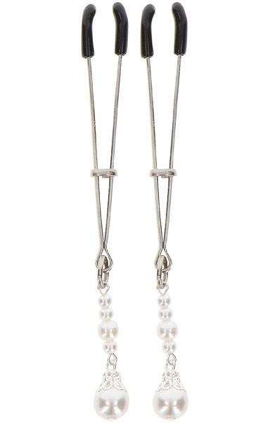 Taboom Tweezers With Pearls Silver Nänni puristimet