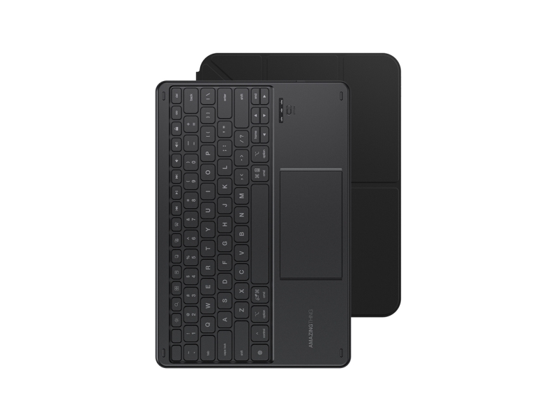 AmazingThing Minimal Case Keylite Combo Keyboard Case for iPad 11" 2022/2025 - Black