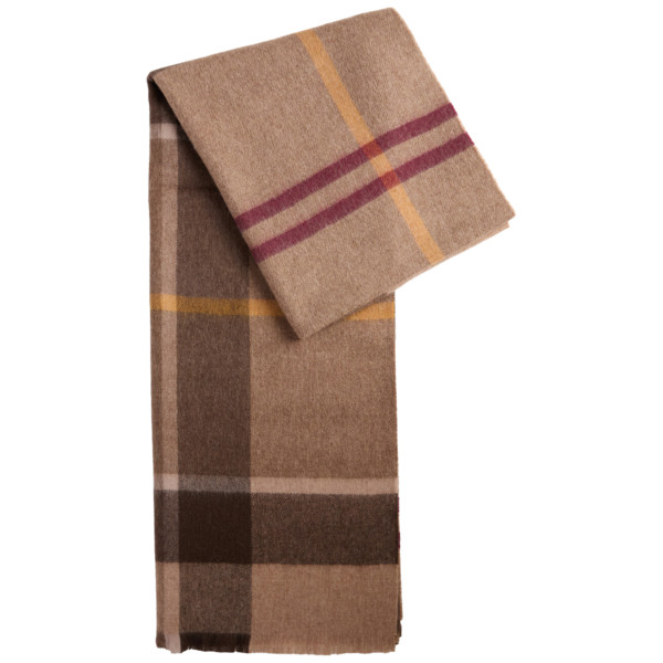 Barbour Kaulaliina 'Rosefield Tartan' ruskea / brokadi / vaaleanruskea / burgundin punainen