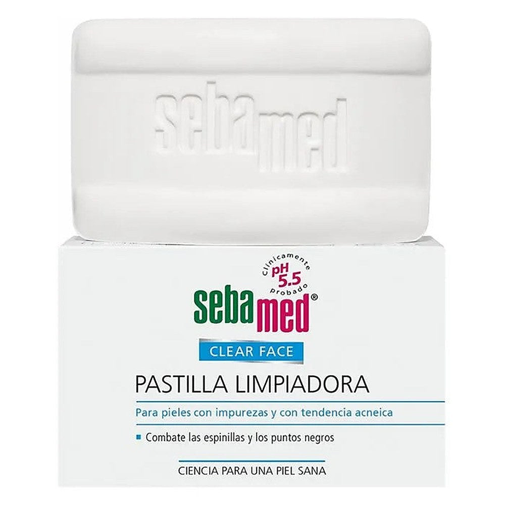 Läpinäkyvä kasvojen puhdistuspalkki Sebamed 100g