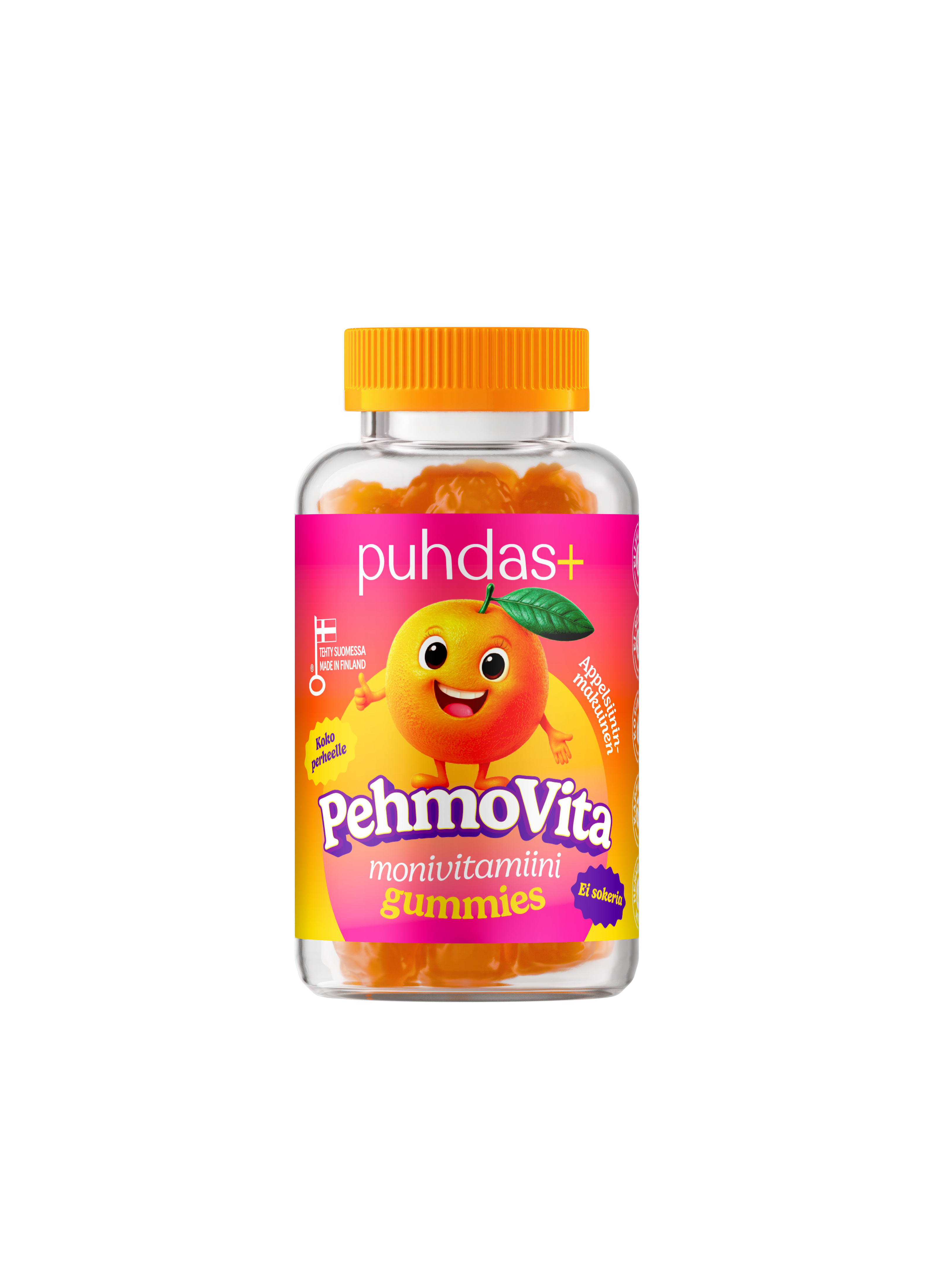 Puhdas+ PehmoVita monivitamiini Gummies 75 kpl
