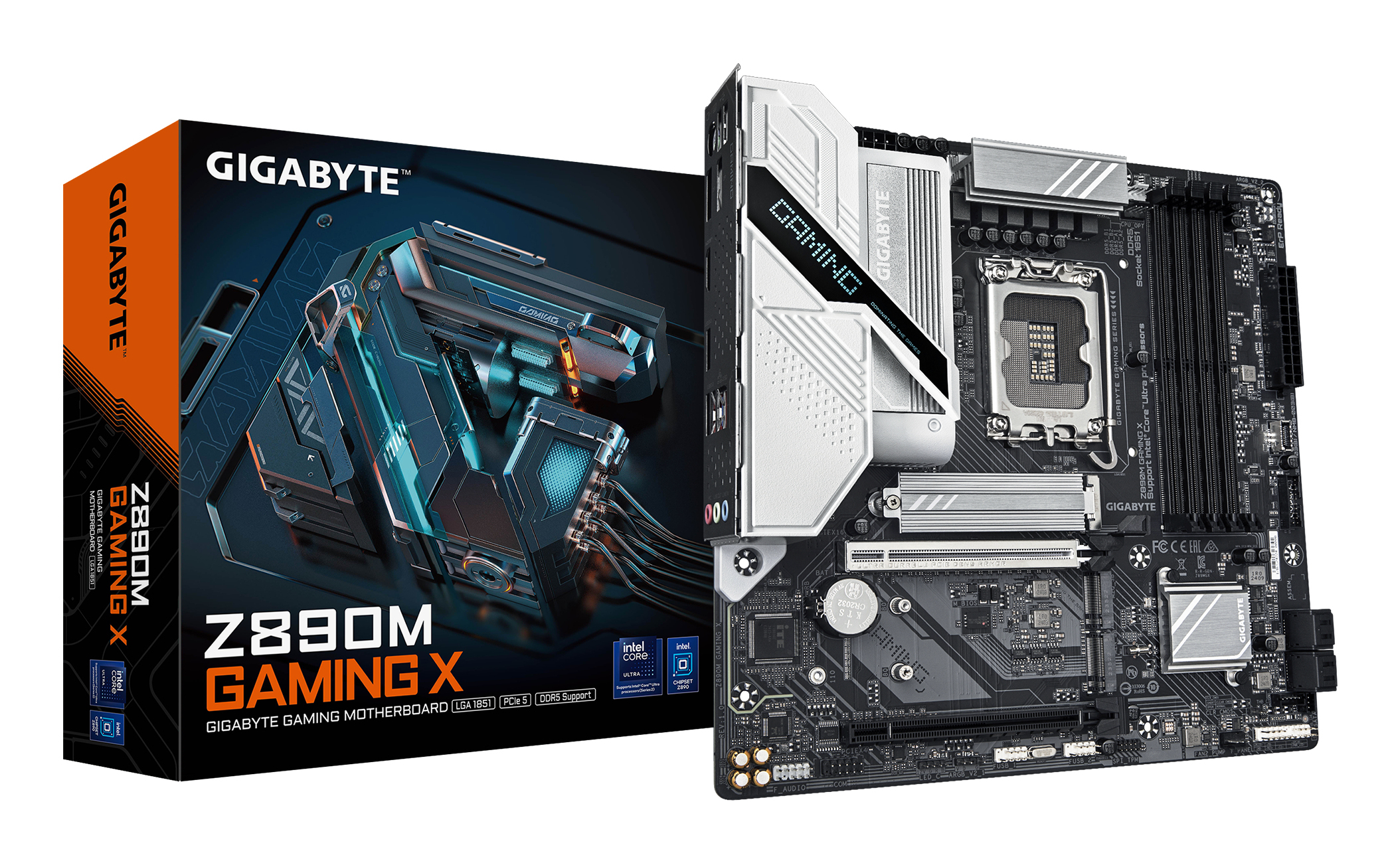 GIGABYTE Z890M GAMING X Emolevy - Intel Z890 - Intel LGA1851 - DDR5 RAM - Micro-ATX