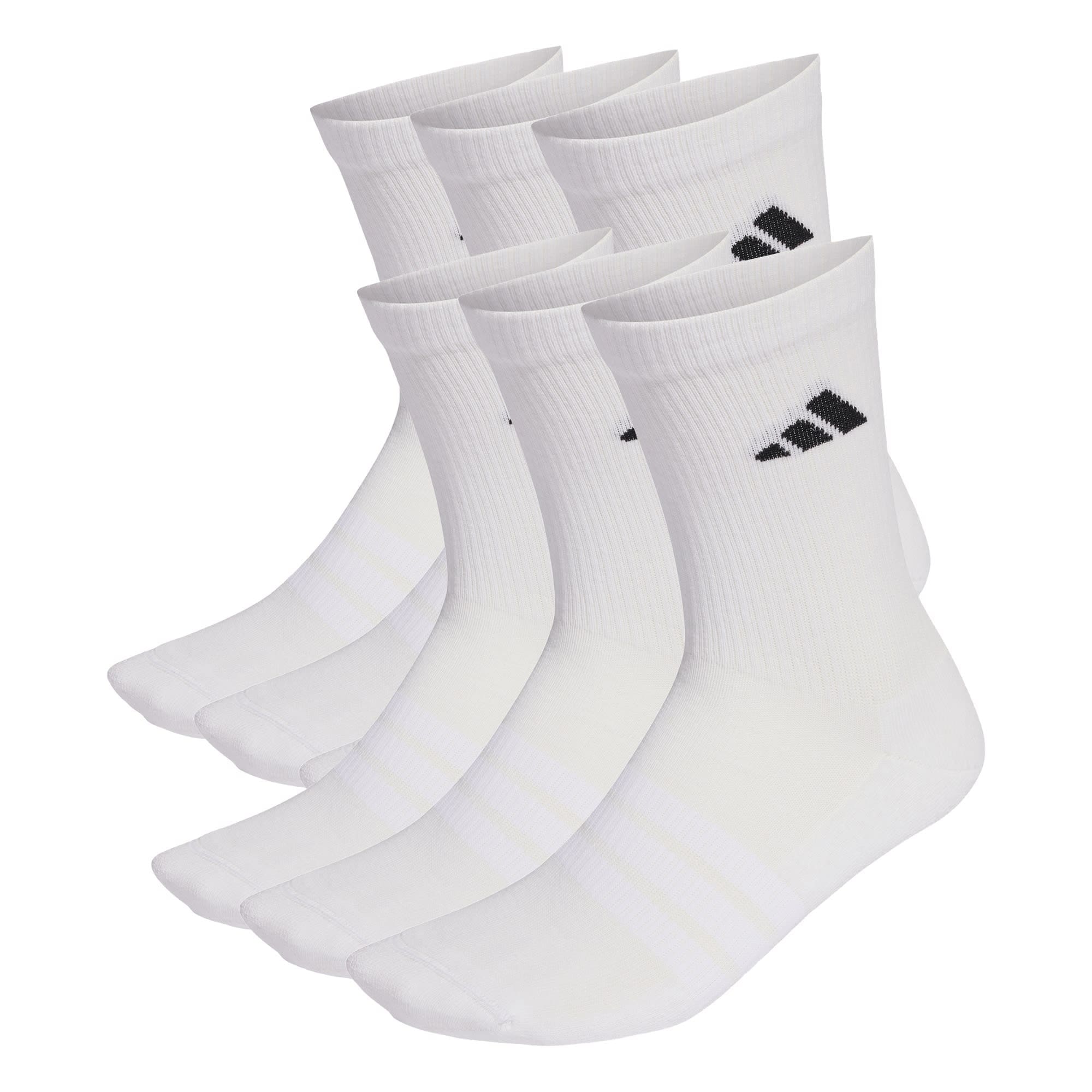 Sukat adidas CUSHIONED CREW SOCKS 6 PAIR PACK Yksi Koko