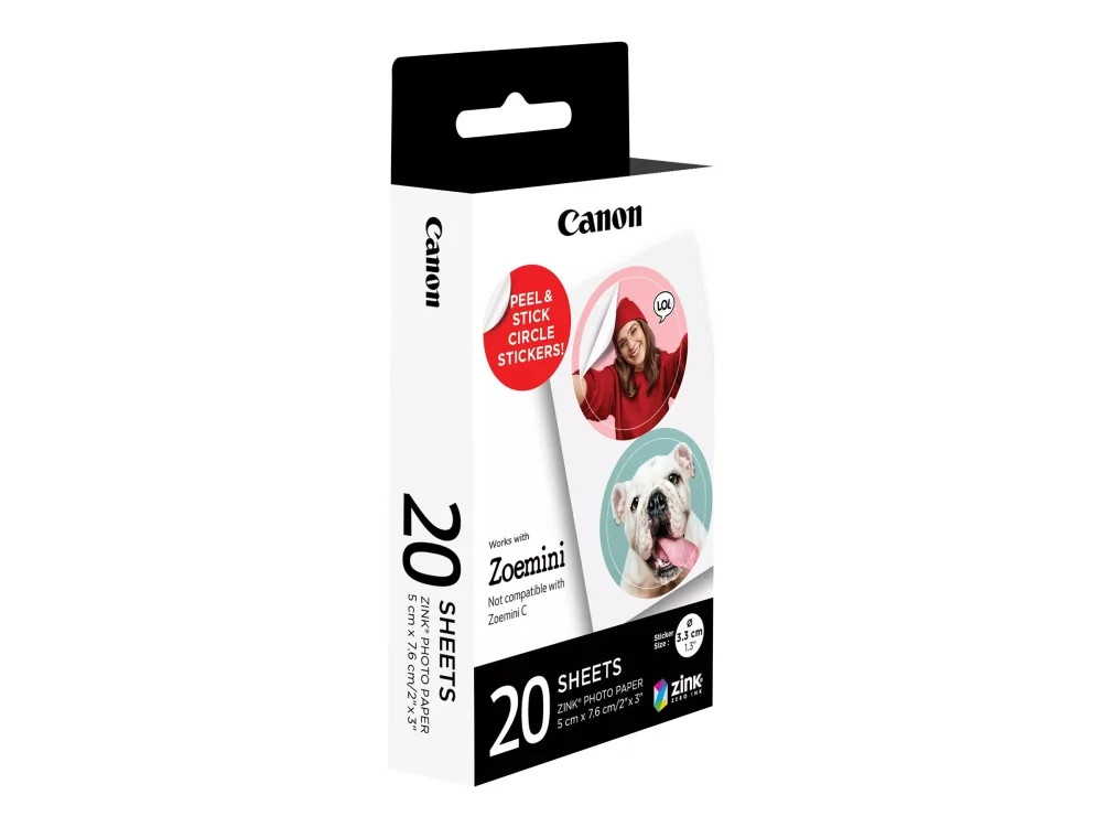 Canon 4967C003, 33x33 cm, 20 arkkia, Zoemini Mini, Zoemini S, Laatikko