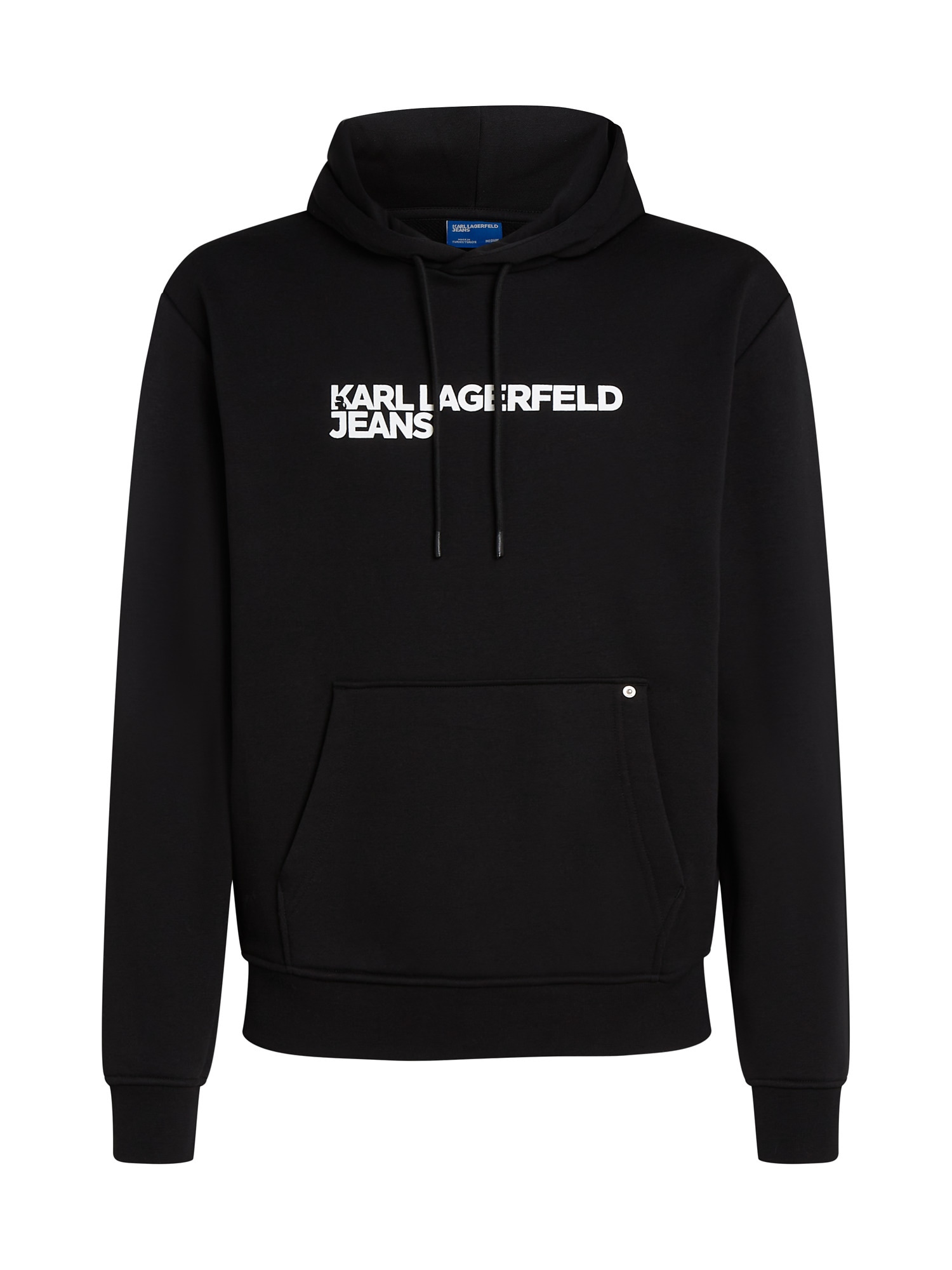 KARL LAGERFELD JEANS Collegepaita  musta / valkoinen