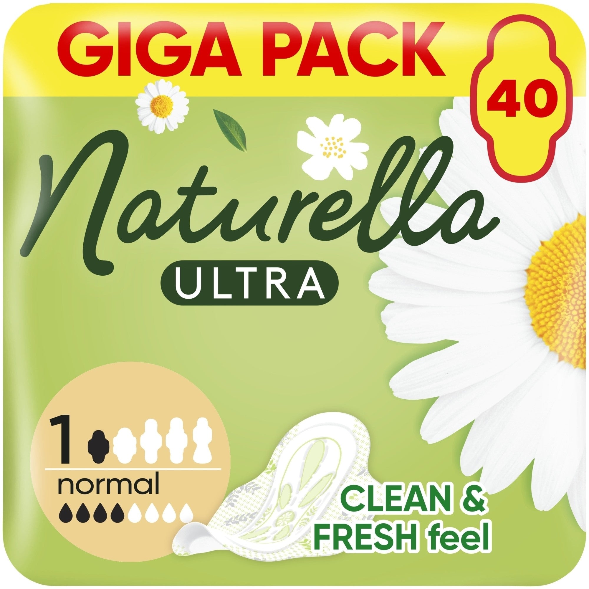 Naturella Normaali Ultra terveyssiteet 40 kpl