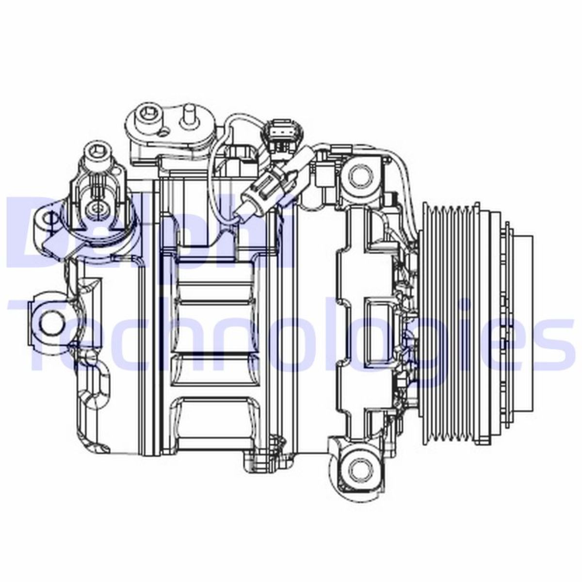 Ilmastoinnin kompressori DELPHI CS20547