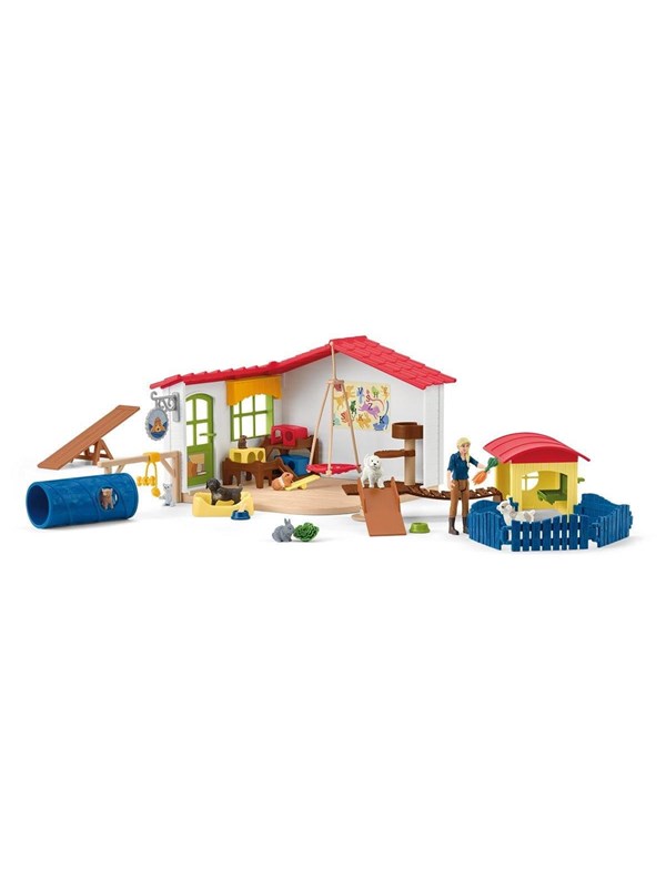 Schleich Farm World 42607 Lemmikkihotelli leikkisetti