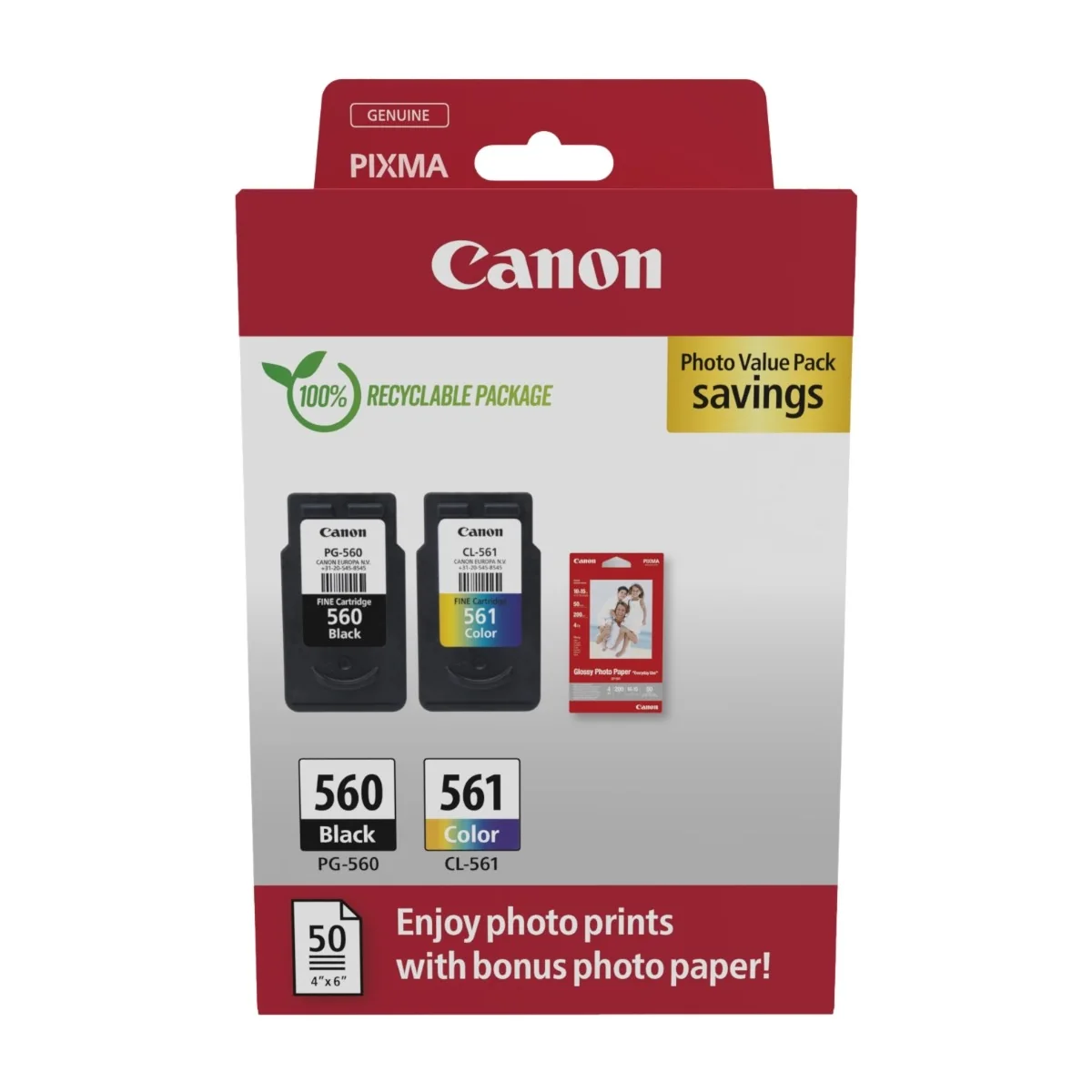 Canon PG-560/CL-561 Photo Value Pack -pakkaus