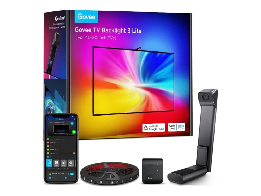 Govee TV Backlight 3 Lite H6097 - screen mirror camera - LED - 30 LEDs/m - 24 W - RGBICW - 4000 K