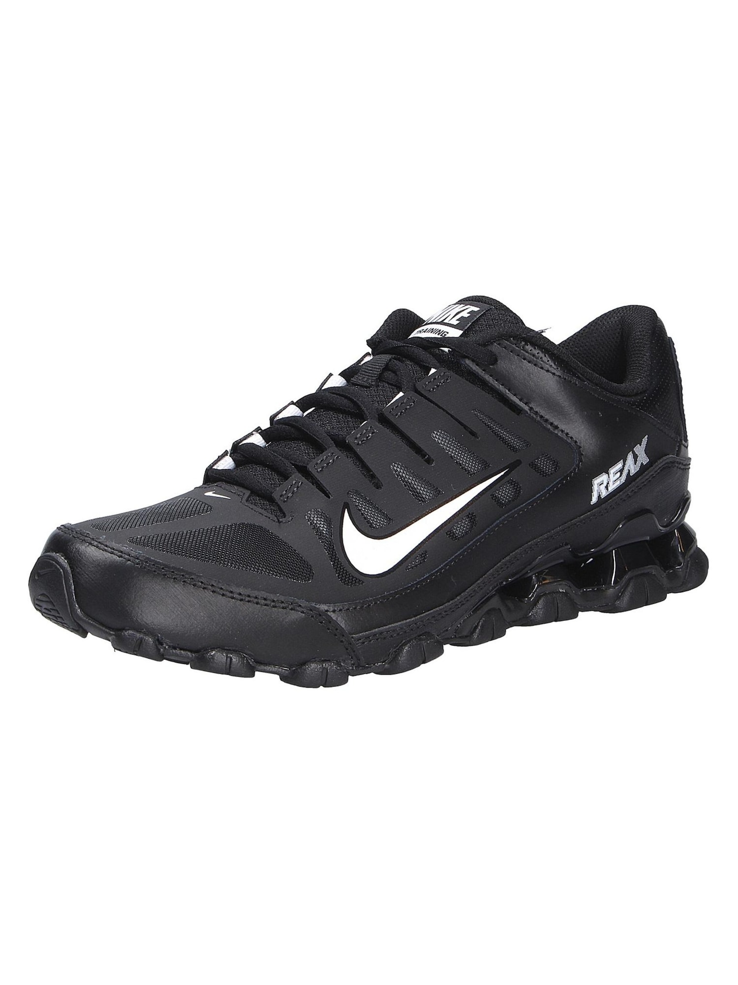 NIKE Urheilukengät 'Reax 8' musta / valkoinen