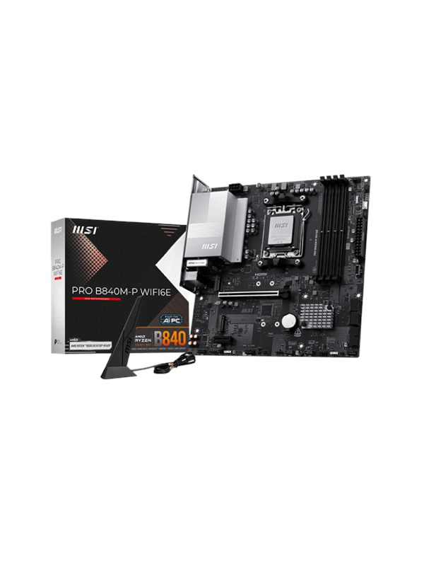 MSI PRO B840M-P WiFi 6E AM5 mATX-emolevy