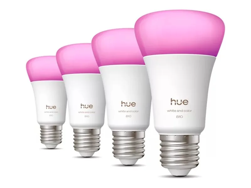 Philips Hue WACA Smart E27 LED, 6 W, 810 lm, CCT RGB 4 kpl:n sarja